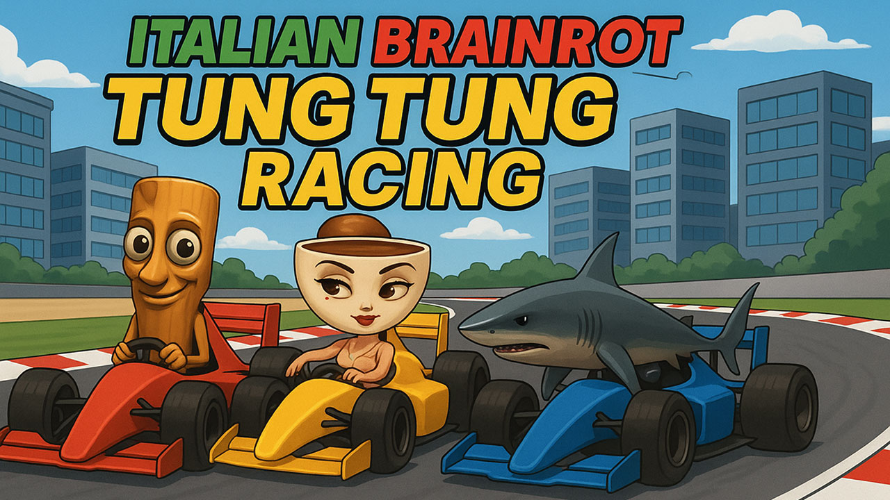 Italian Brainrot Tung Tung Racing Cover